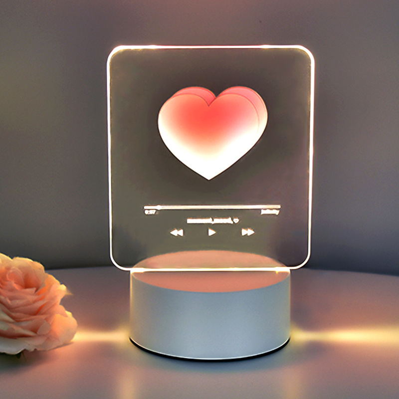 Creative atmosphere lamp fantasy luminous cartoon LED night light children's gift 3D table lamp bedside lamp logo