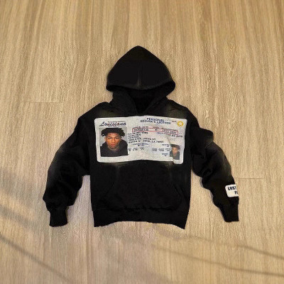 2025 European and American Trendy Y2K Sweatshirt Printed Sweatshirt Harajuku Jacket Gothic Style Unisex