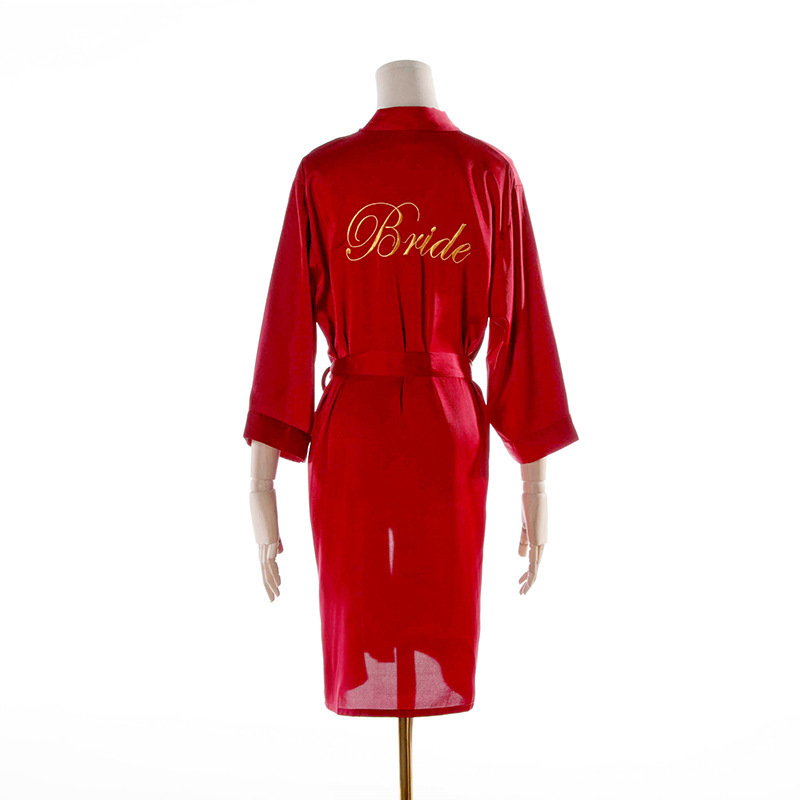 Ropa de novia, túnica de mañana, túnica de noche, maquillaje de bodas, dama de honor, kimono de boda, seda, túnica de baño de satén