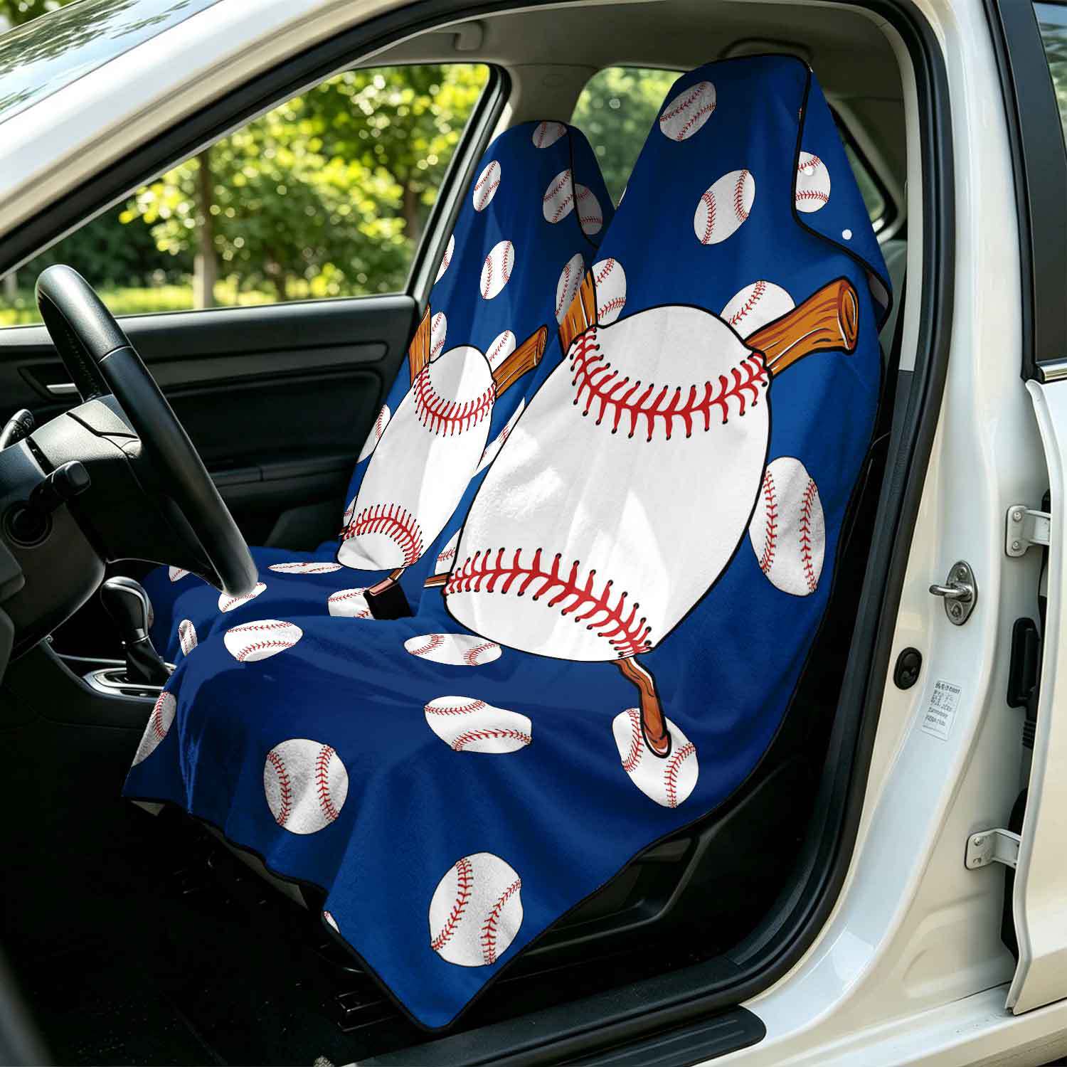 2-piece dual-use car seat cover, ultra-fine fiber, can be used as a beach towel, printed car protective seat cover 13