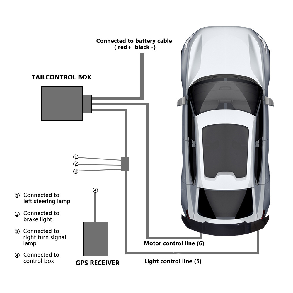 Car with speed electric lift tail carbon fiber automatic fixed wind wing sedan V spoiler car modification