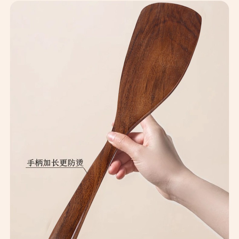 アカシア材のスパチュラとスプーンのセット、キッチン用品、炒め物用、焦げ付き防止、木製スパチュラ、木製スプーン、ご飯用スパチュラ、天然木のスパチュラ|undefined