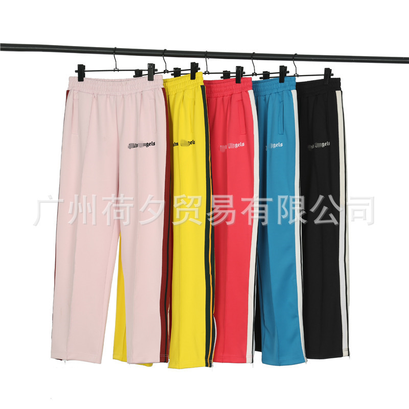 Wholesale Cross-Border Trendy Palm Angel Basic Black and White Striped Casual Pants for Men and Women Couple Bf High Street Sweatpants Wholesale Cross-Border Trendy Palm Angel Basic Black and White Striped Casual Pants for Men and Women Couple Bf High Street Sweatpants