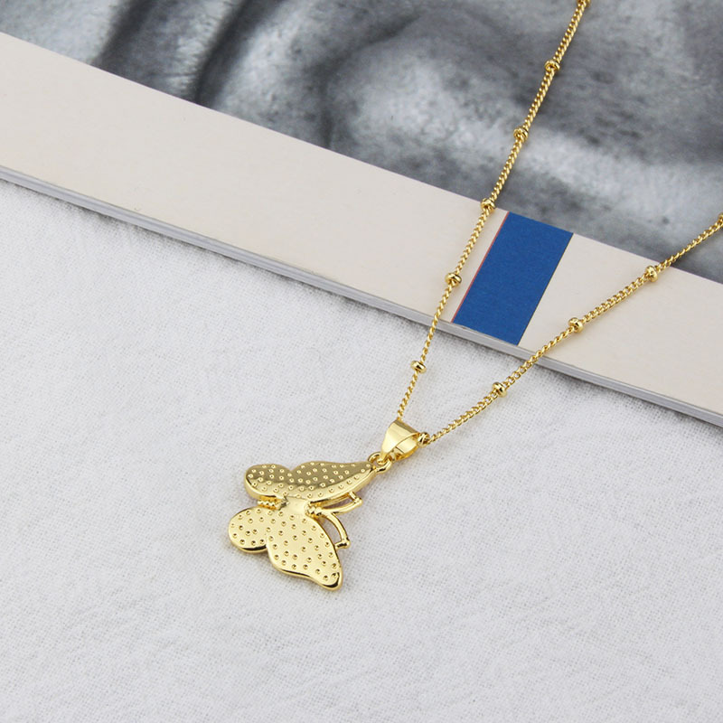 European and American Ins Cross-Border New Arrival Butterfly Necklace Womenu0027s Foreign Trade in S