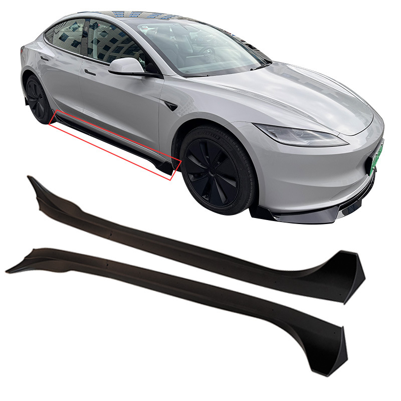 Suitable for rejuvenating the new version of Tesla model3 front lip front bumper protection front shovel rear lip side skirt air force kit