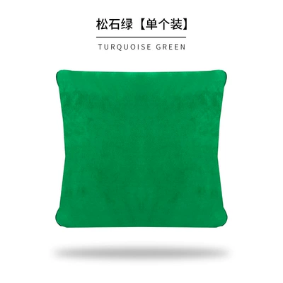 Waist support three-in-one car cushion folding blanket - green-single-4040