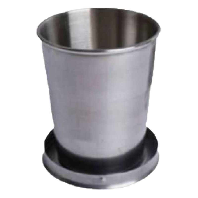 Folding Cup Stainless Steel Camping Portable Telescopic Cup Outdoor Travel Portable Water Cup Creative Popular Mini Wine Cup