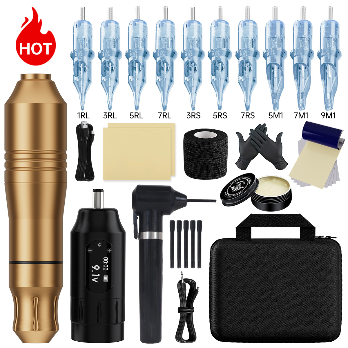 Traje de tatuaje transfronterizo equipo principiante conjunto completo línea de corte niebla tatuaje herramienta máquina de tatuaje traje ventas directas de fábrica
