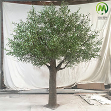 定制玻璃钢大型仿真橄榄树 人造假树绿化工程造景许愿树仿真大树