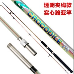 Wholesale factory glass fiber composite spliced fishing rods solid lure rods solid spliced rod screw connection flat connection