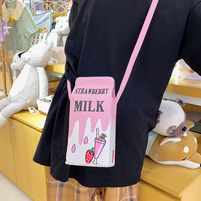 Small Pu Leather Fruit Square Buckle Crossbody Bag display picture 48