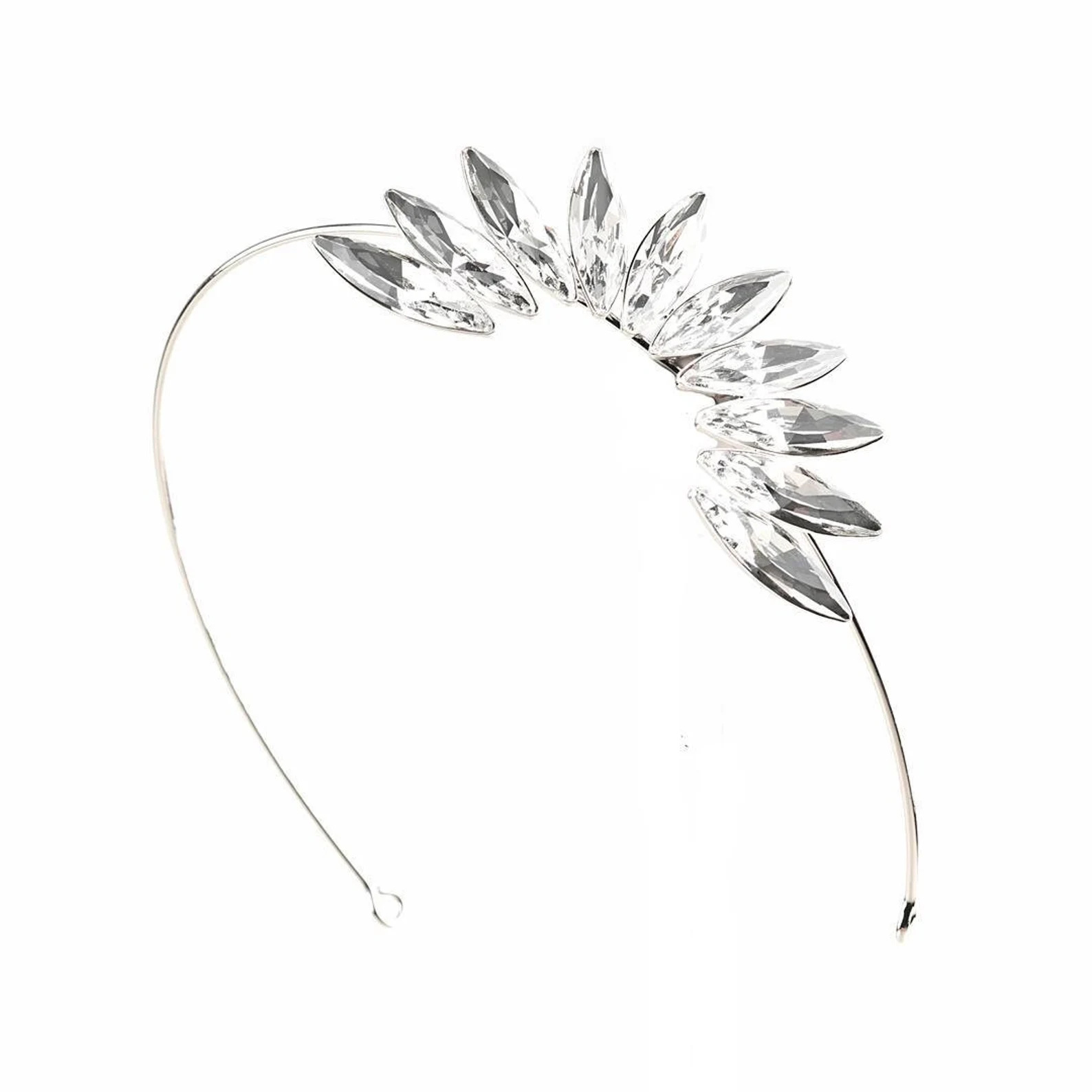 Cross-border nuevo cabello de ojo de caballo personalidad tocado de diamante de novia accesorios de combinación mujer banda de pelo