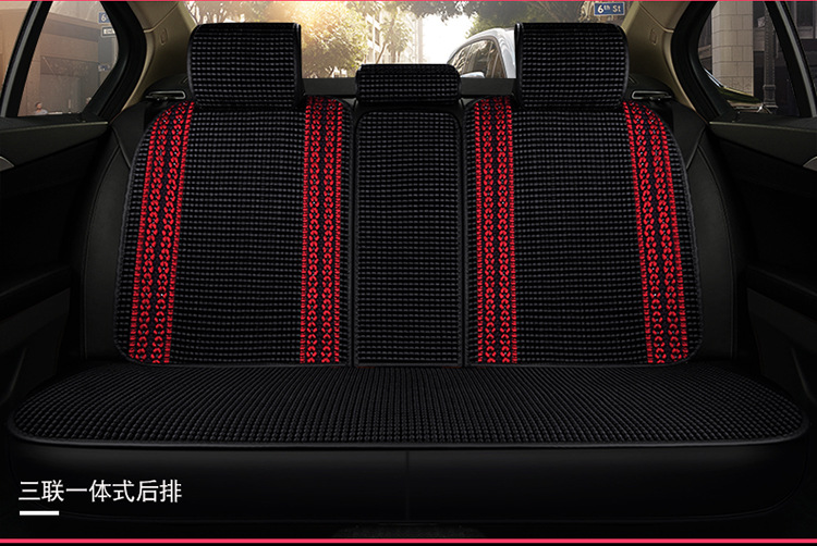 Foreign Trade One Piece Wholesale 2025 New All-Inclusive All-Ice Silk Four-Season Universal Car Seat Cushion