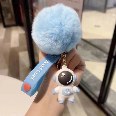 Astronaut Key buckle Astronaut originality Cartoon silica gel Doll schoolbag Pendant lovers men and women Doll machine gift