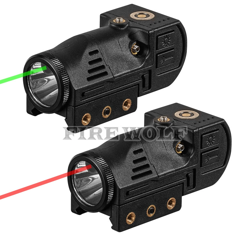 Длинная трубчатая Магнитная всасывающая зарядка инфракрасный зеленый лазерный высоколюмен лазерный прицел тактический встроенный нижний подвесной фонарик