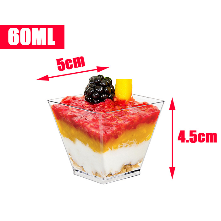 Small square cup 60ml