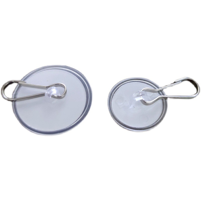 Transparent Ceiling Hooks Strong Traceless Suction Cup Adhesive No Drilling Required Decorative Ceiling Disc Hooks for Home Decor_voghion.com