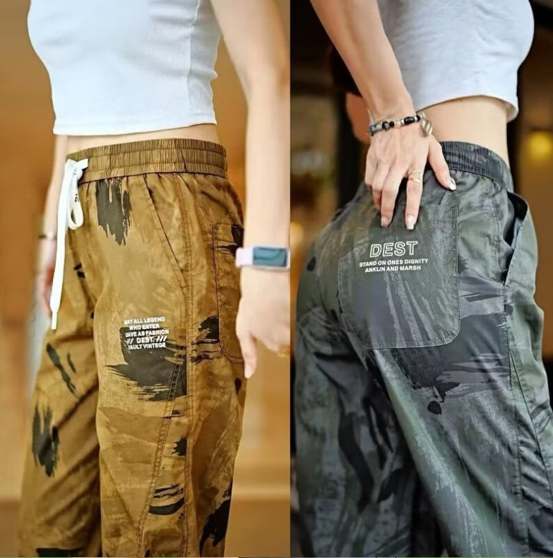Ice Silk Pants Men's Spring & Fall Camouflage Casual Pants Loose Leggings Outdoor Construction Site Labor Protection Work Pants Ice Silk Pants Men's Spring & Fall Camouflage Casual Pants Loose Leggings Outdoor Construction Site Labor Protection Work Pants