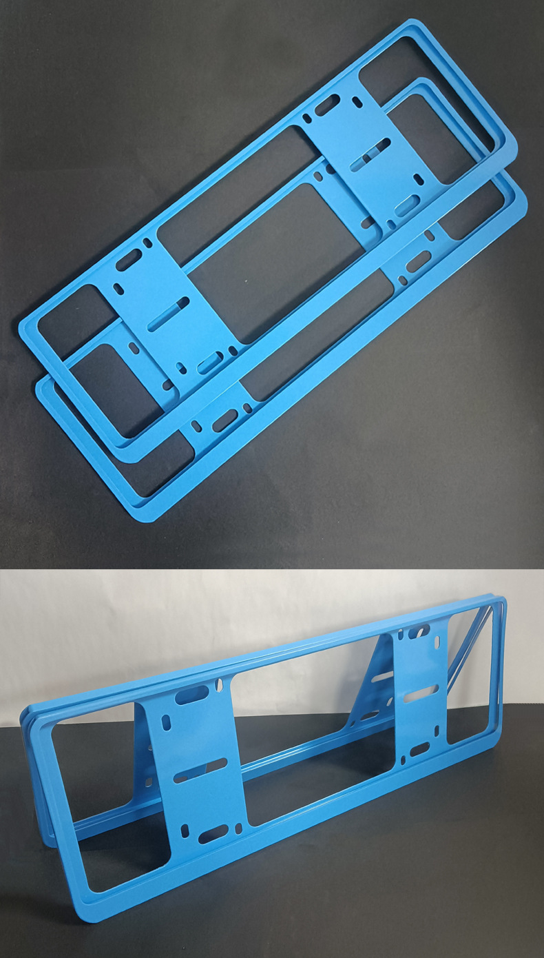 License Plate Frame, License Plate Holder, Car License Plate Frame, License Plate Cover, Carbon Fiber Pattern License Plate Protection Frame, New Energy