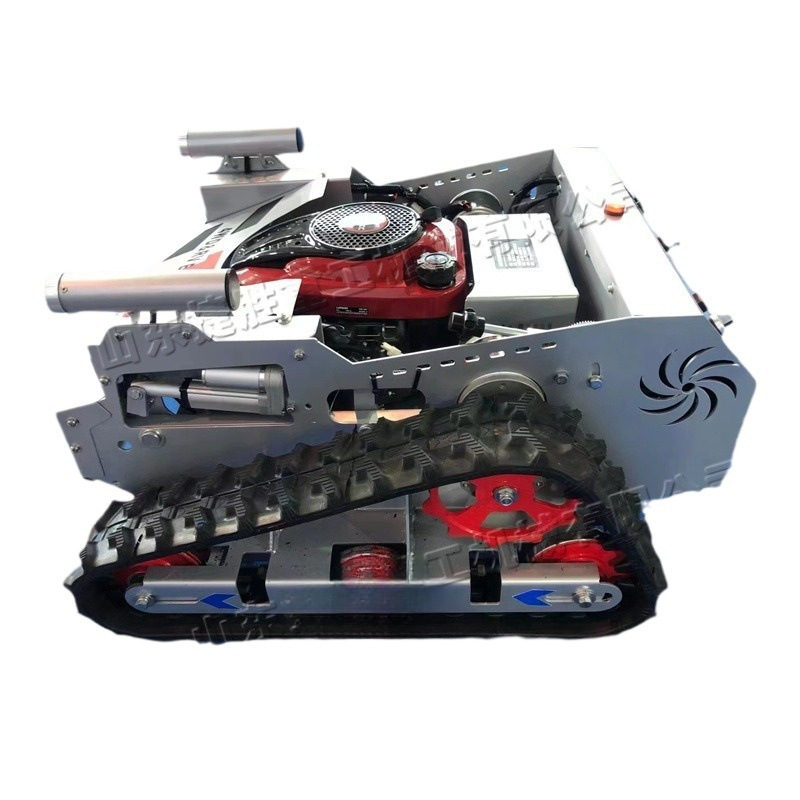 Control remoto sobre orugas cortacésped de recuperación de pastizales de vegetales cortacésped huerto Agricultura y Silvicultura inteligente equipos de deshierbe