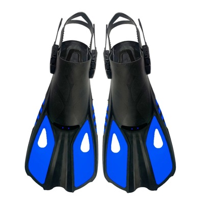 新款潜水脚蹼自由潜游泳训练蛙鞋可调节浮潜装备成人儿童厂家批发|ru