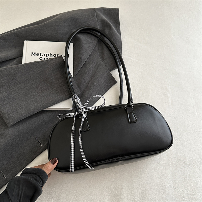 Bolsa de mano de arco de ballet para mujeres 2024 nueva moda coreana nicho bolsas de brazo de gran capacidad bolsas de almohada