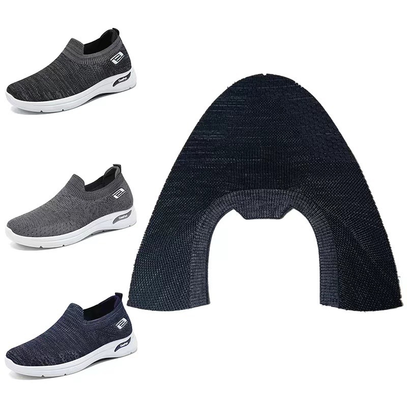 Suministro directo de fábrica slip-on calcetines Zapatos 3D volando tejido superior de punto superior de alto elástico transpirable volando tejido superior productos semiacabados