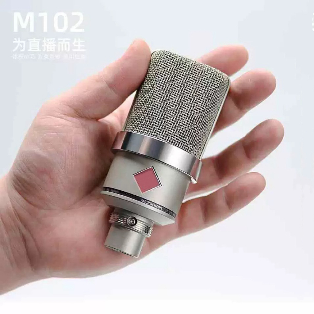 102 电容式麦克风 用于播客、录音、流媒体、人声、语音、音乐的