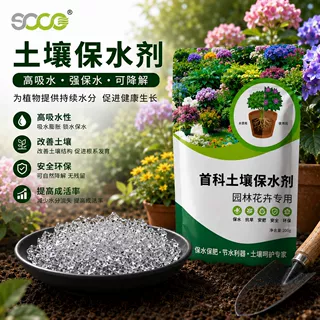土壤抗旱农林用保水剂树木花卉园艺园林边坡纸杯修复聚丙烯酸钾