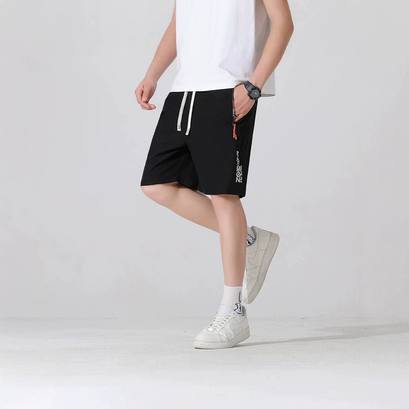 American-Style Summer Loose-Fit Ice Silk Stretchy Plus-Size Embossed Shorts for Men American-Style Summer Loose-Fit Ice Silk Stretchy Plus-Size Embossed Shorts for Men