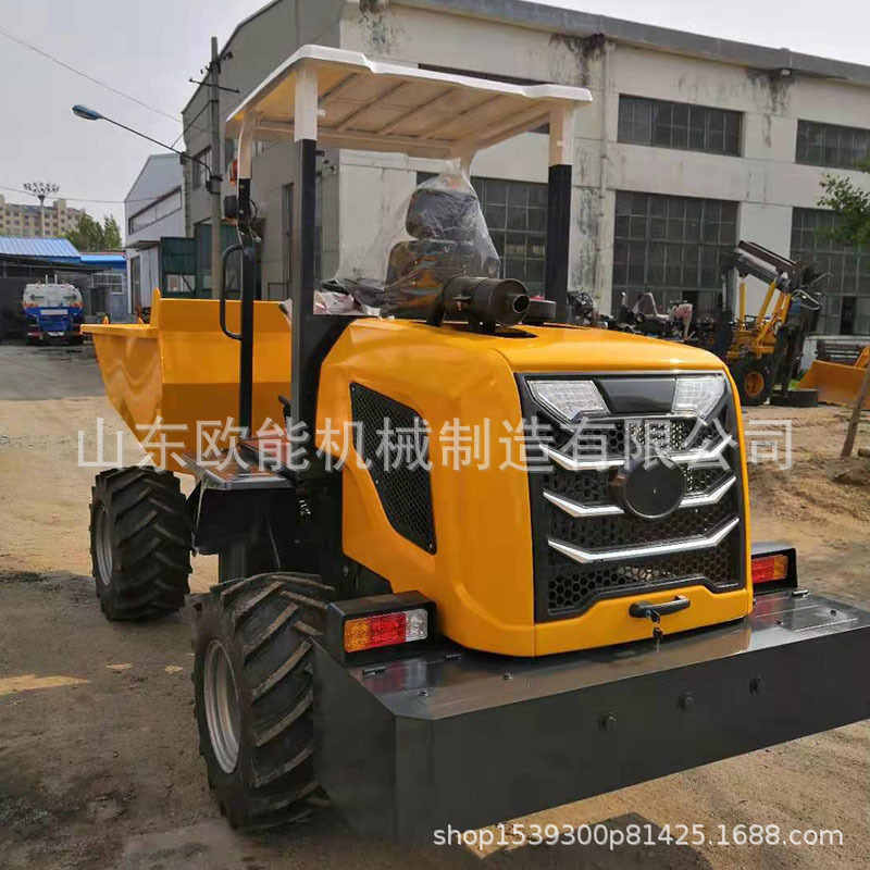 型坚固耐用蹦蹦车翻斗农用运输车前卸式20翻斗车FC无逢四轮全新