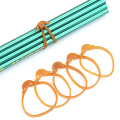 數據線綑紮勾型黃色橡皮筋高彈力大頭牛皮筋耐老化綁電源線蘑菇頭