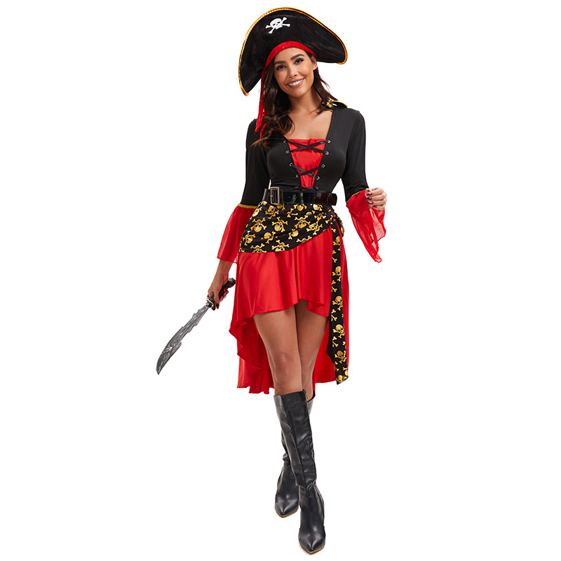 Traje de Halloween traje de pirata femenino Comercio exterior Exportación juego tentación uniforme Cosplay más tamaño generación europea y americana