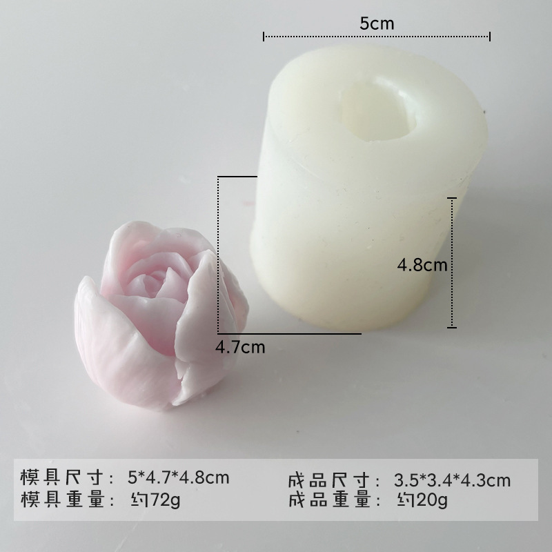 ✅ さまざまな花のシリコンモールド diy チョコレートフォンダンローズフラワー接着剤アロマセラピー石膏キャンドルモールド|undefined