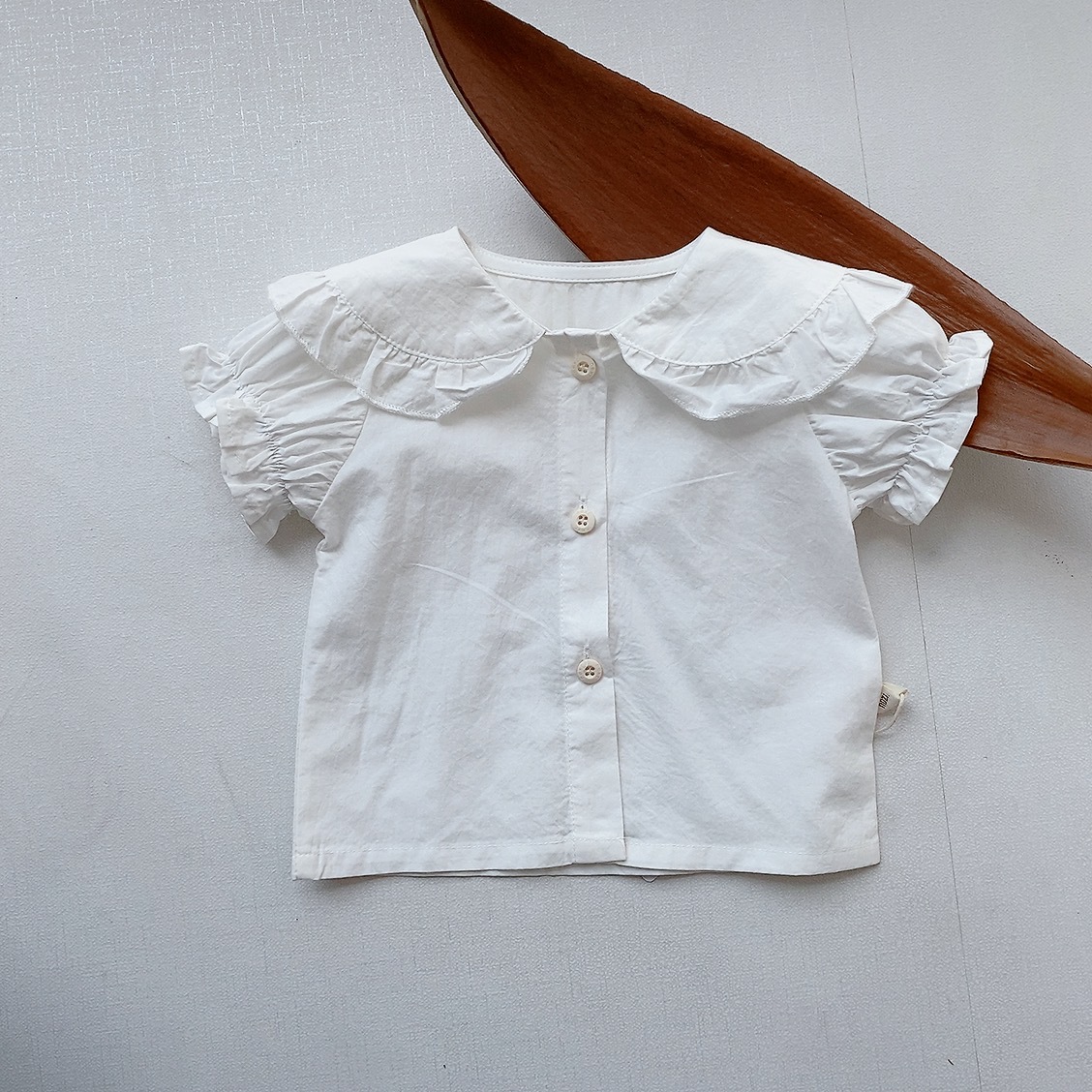 [Exempt Mail] coreano ins camisa para bebés, ropa de verano para bebés, camisa de manga corta, camisa de burbuja para bebés.