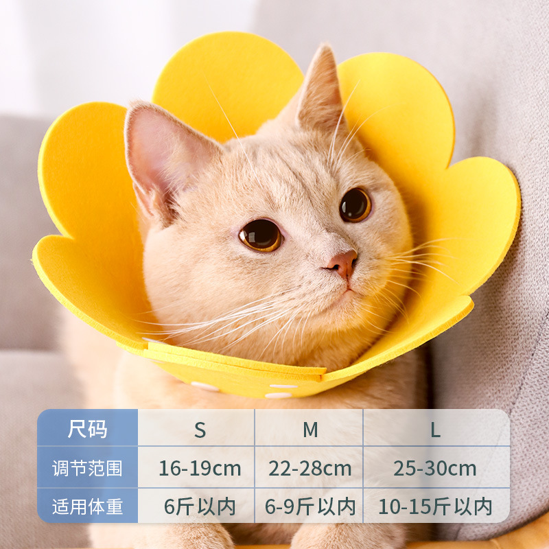エリザベスリング猫絶育首輪猫の頭カバーは首をかむのを防ぎます。|undefined