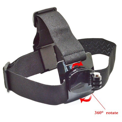 Suitable for Cameras Xiaoyi Gopro 13 Headband with 360-Degree Rotating Buckle, Three Wave-Shaped Anti-Slip Headband for Skiing