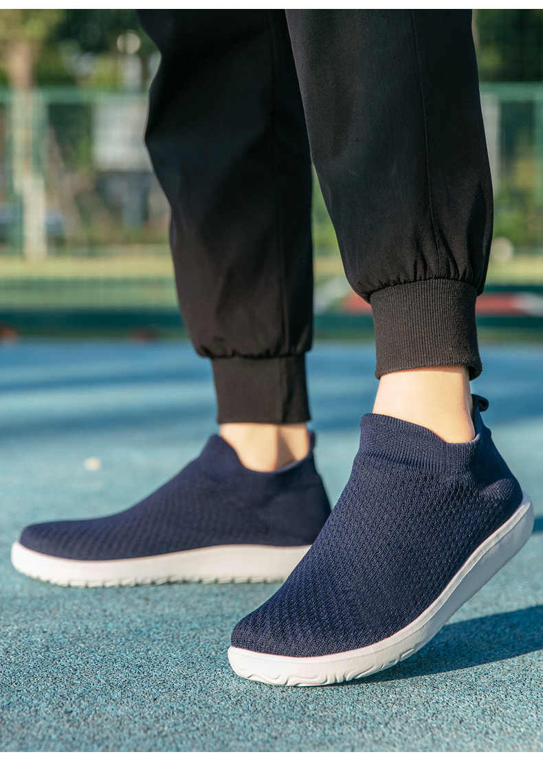 Cross-border Wide-toe Sock Barefoot Large Size M's Walking Shoes, Foreign Trade Lightweight Slip-on Casual Shoes For_vogvips.com