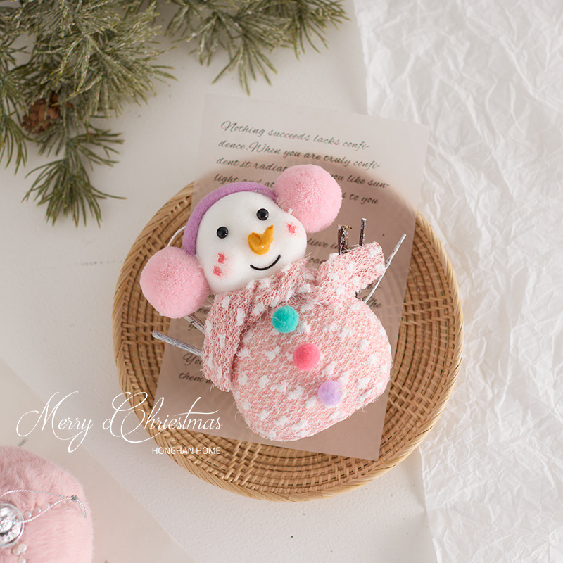 Nuevos productos transfronterizos en bolas de Navidad rosa, árboles de Navidad, colgantes, muñecos de nieve, decoraciones de Navidad