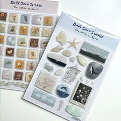 新しい漫画インオーシャンワールドゼリー立体大画像ステッカーかわいい粘着 diy カメラタブレット装飾ステッカー