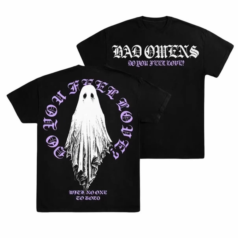 European Size Pure Cotton Gothic Style Ghost Band Print Dark Style Trendy Cool Unisex T-Shirt Retro Street Fashion Outfit European Size Pure Cotton Gothic Style Ghost Band Print Dark Style Trendy Cool Unisex T-Shirt Retro Street Fashion Outfit