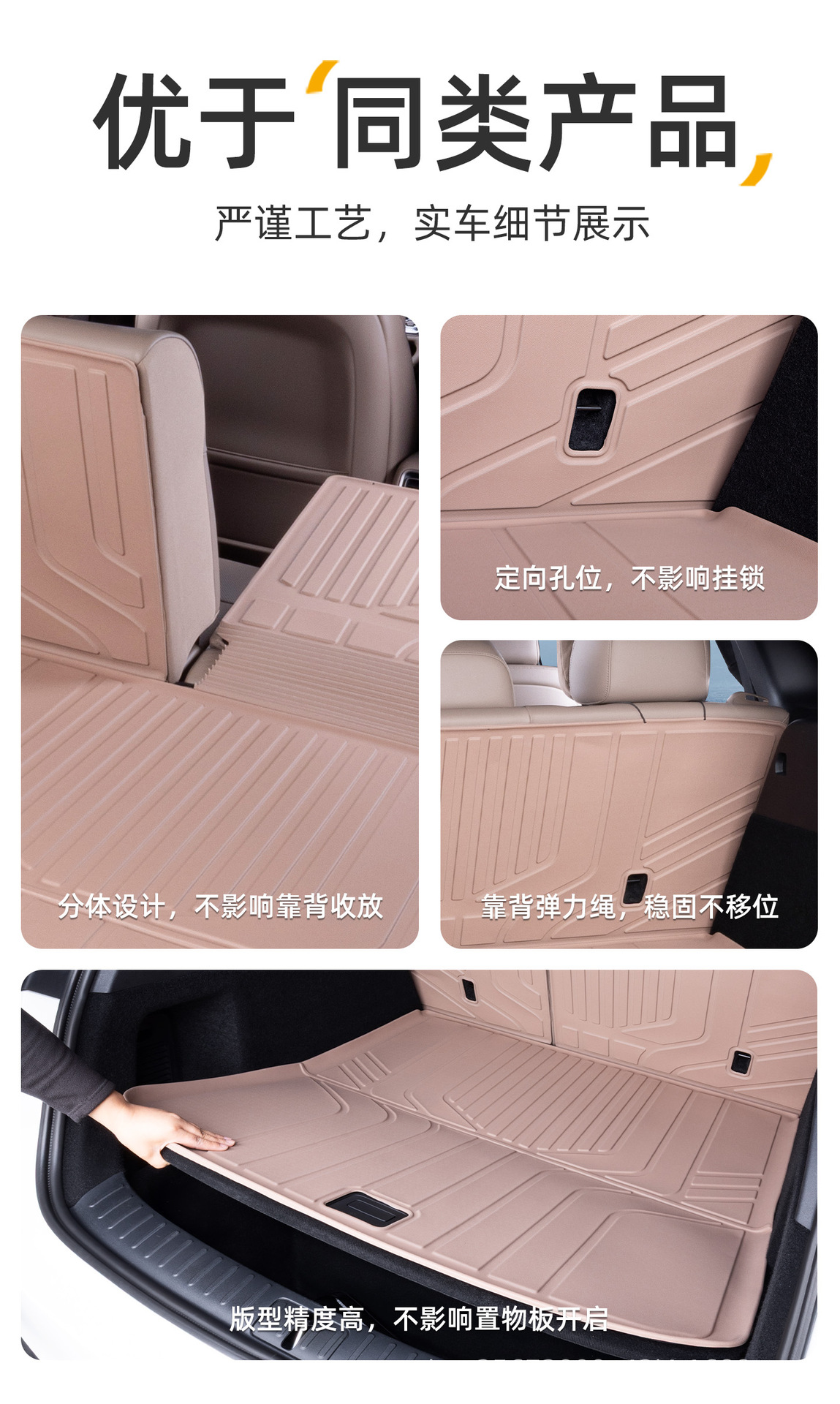 Suitable for the Ideal I6 Trunk Mat, 25-26 Model-Specific Modified Decorative Integrated Tpe Car Trunk Mat