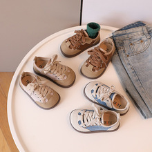 JPF24080秋季中小童新款儿童帆布鞋幼儿园软底娃娃百搭板鞋批发