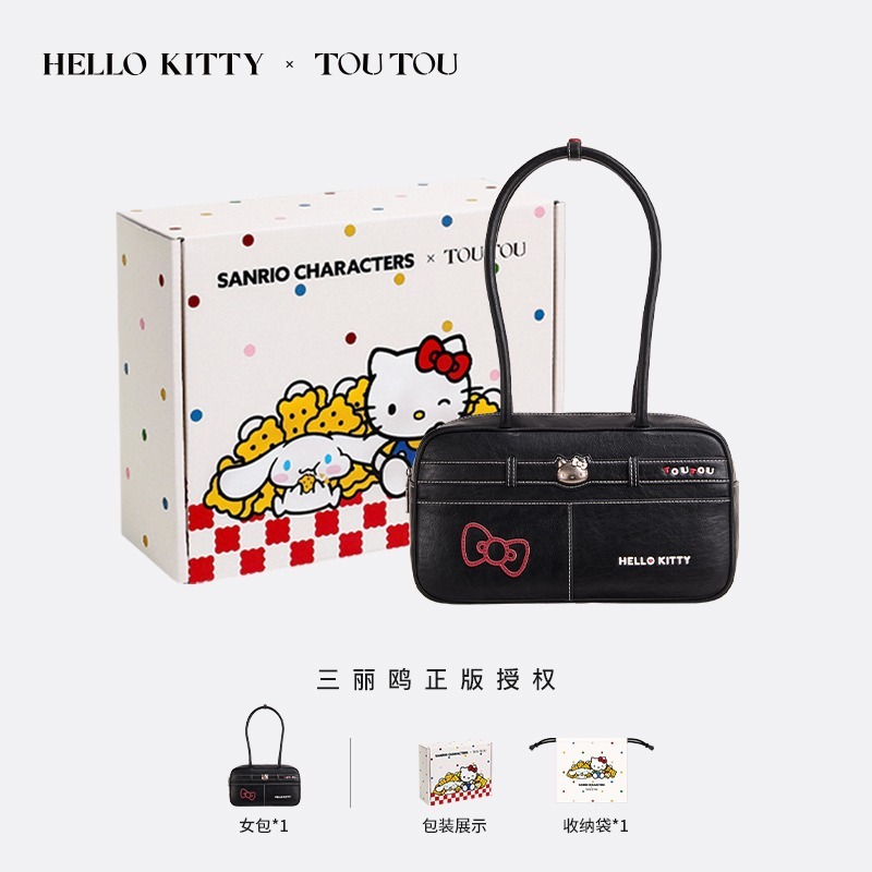 一件批发TOUTOU三丽鸥凯蒂猫保龄球简约百搭手提包哈喽单肩斜挎包|undefined