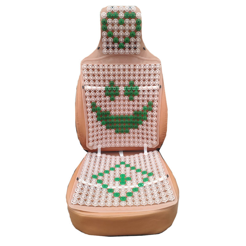 Summer Car Cushion Plastic Double Layer Chinese Knot Cushion Large Truck Universal Smiley Seat Cushion Breathable Cool Mat Jiefang J6