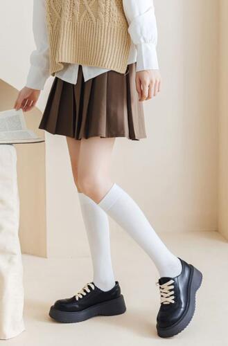 Autumn and winter calf socks solid color cotton Korean version slimming with heel beautiful leg socks women's trendy version pressure socks factory wholesale