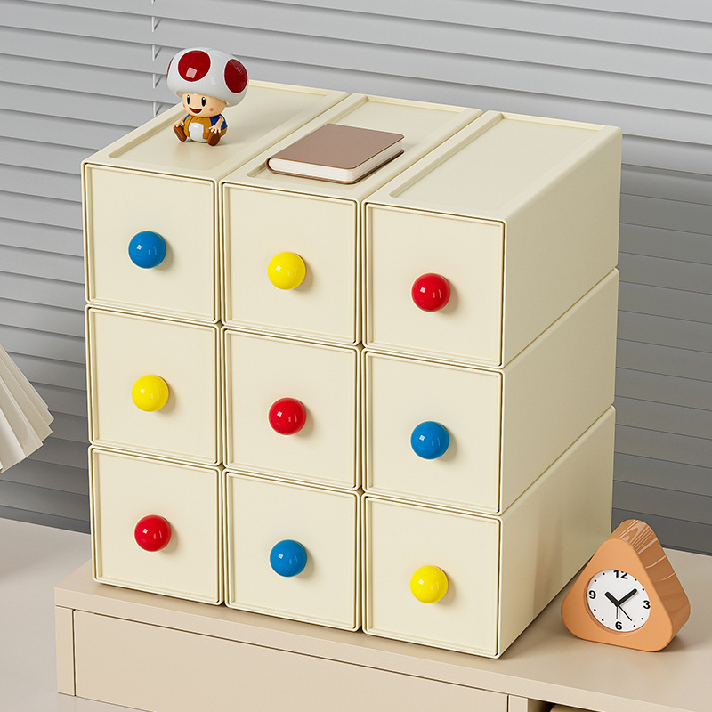 La Caja de almacenamiento de escritorio de oficina de dopamina se puede superponer para almacenar armarios, papelería, estudiantes, cajones cuadrados y cajas de acabado.