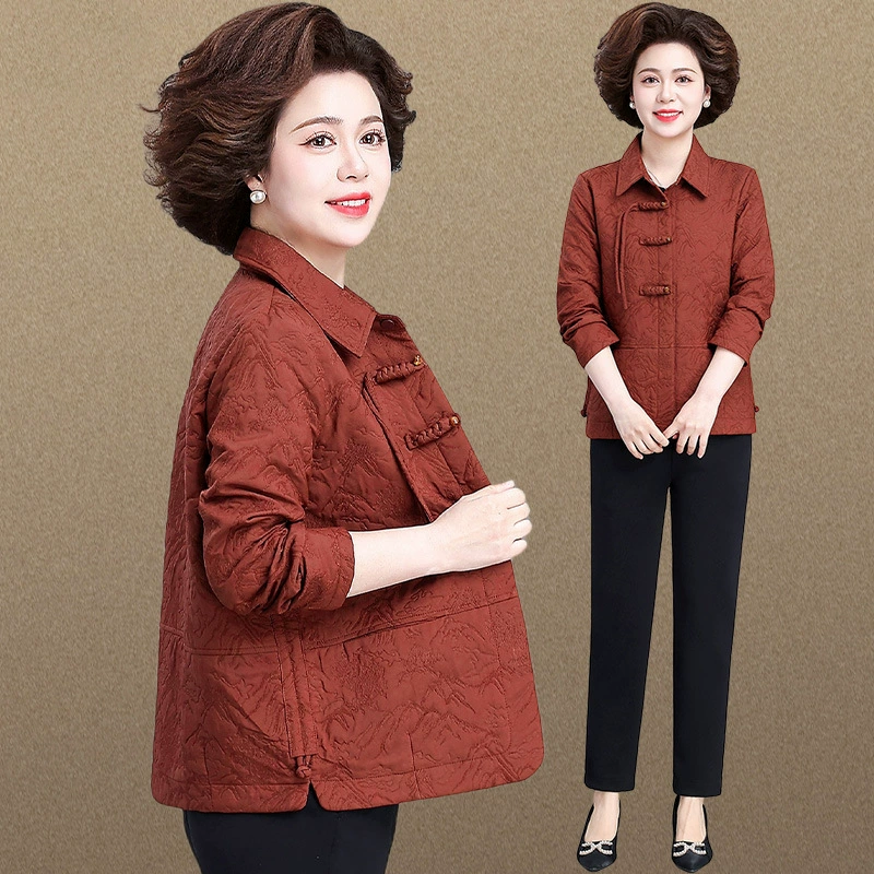 Spring jacket for mother, demi-season thermal underwear, autumn trench coat, for teenagers, for middle age