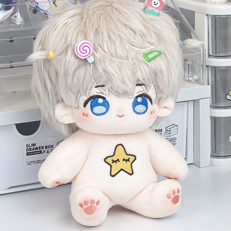 [shen xinghu] naked baby with embroidery + rabbit ears + three-piece set