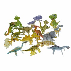 Children DIY Handmade Paper 3D Dinosaur Puzzle Early Education Assembly Toy Wholesale